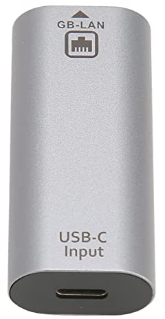 Yunseity Adaptateur LAN USB C vers RJ45, Adaptateur Réseau USB Type C Femelle vers Ethernet Femelle, 1000 Mbps, pour Ordinateurs Portables, Tablettes