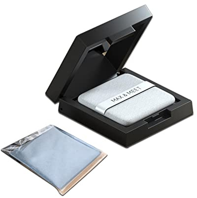 Andiker 200Pcs Face Oil Blotting Sheets, Blotting Paper for Oily Skin with Mirror Case and Self-Adhesive Powder Puff, Oil Absorbing Sheets Face Paper for Men and Women (1)