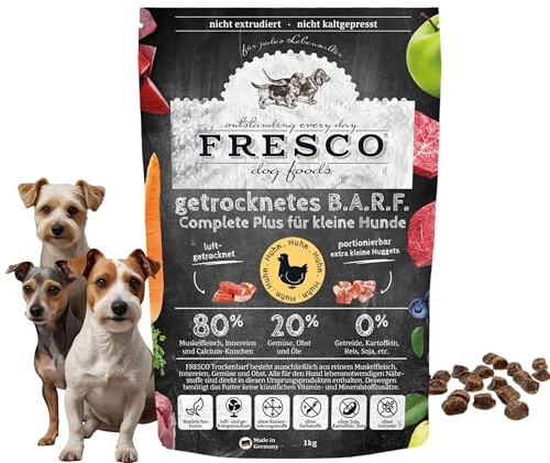 TrockenBarf für Hunde Huhn 2,5kg | 100% frische Zutaten, Barf Complete Hund