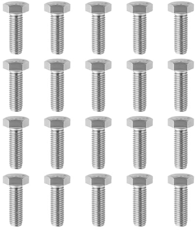 EMSea Lot de 20 Boulons Hexagonaux M10 X 30 mm en Acier Inoxydable A2 304 pour Montage de Modules PV Crochets de Toit Et Assemblage de Rails Fixations Résistantes à La Corrosion
