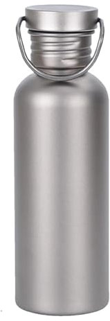 Außenflasche aus Titan – Fahrradflasche aus Titan, tragbare Sportflasche, Sportflasche aus Titan | BPA-freie Titanflasche, Sport-Wasserflasche mit Ti-Trinkflasche