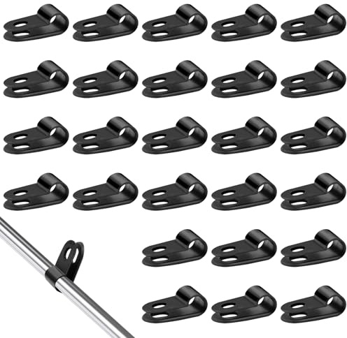 100 Stück R Typ Cable Clip, 3/16 Zoll Nylon R Clips | Kabelhalter Kabelklemmen, R-Typ Kabelschellen Schwarz für Büro Zuhause Drahtmanagement Kabelbefestigung