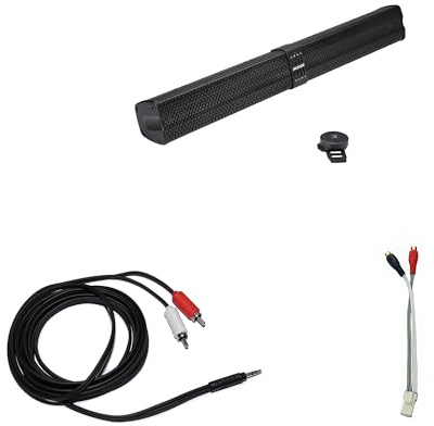 KICKER PowerBar 47KPB2 10 Speaker Amplified Sound Bar & Non-Ride Command RCA Adapter