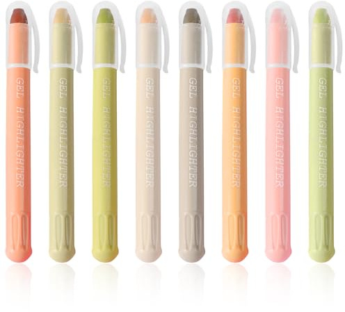 Yphzmtz Bibel Textmarker, 8 Farben, Bibelmarker Stifte Set, Bibel Highlighter, No Bleed, Pastellfarben für Bibelstudium & Schule​​