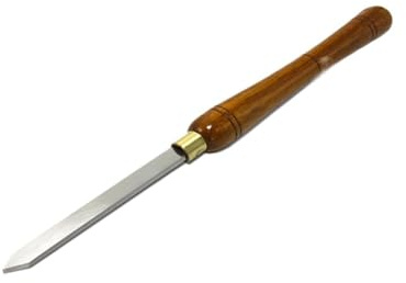 Herramientas de torneado de madera HSS, husillo de torno, cuenco de desbaste, gubia, cinceles for torneado de madera con mango de nogal(15mm Parting Tool)