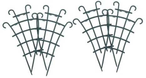 DECHOUS Lot de 4 Treillis de Support pour Plantes Grimpantes en Plastique, Accessoires pour Plantes en Pot, Jardinage Balcon et Intérieur, Supports Légers et Réutilisables pour Orchidées