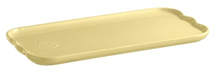 Emile Henry Plat à Cake Madeleine – Céramique Haute Résistance – Cuisson Homogène – Coloris Jaune Vanille – Fabriqué en France