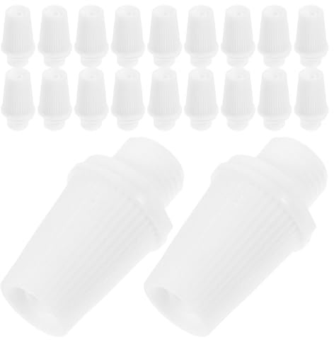 TIKODIDA Sujetacables de Plástico Color Claro M10 para Lámparas Colgantes, 20 Unidades, Abrazaderas de Cables de Iluminación Seguras y Prácticas para Instalación en Techo, Soportes