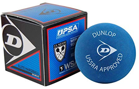 Dunlop Sports Squash Doubles Hardball, Blue(Red Dot), Box of 12 (P700202)