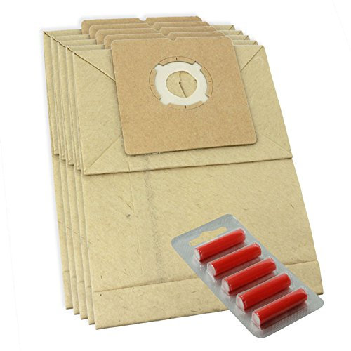 Spares2go Strong Dust Bags for Argos Proaction Vacuum Cleaners (Pack of 5 + 5 Fresheners)