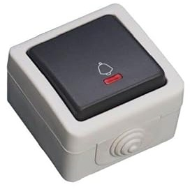GSC Evolution 1200868 Pulsador estanco con led luminoso IP54, 250 V, 10A