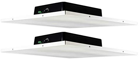 Rockville DCS8T 70V Commercial 8 in Drop Ceiling Tile Speakers, Multi Tap 10W 5W 2.5W 1.5W 8 Ohm, Metal Grill, for Office Business Installations, 2-Piece