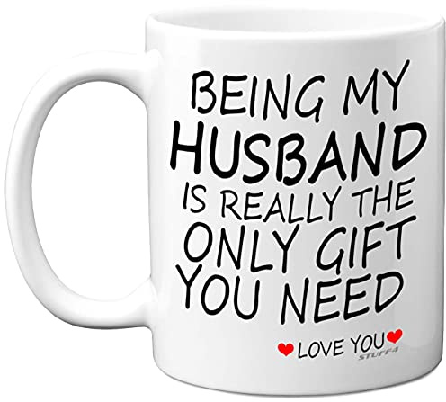 Stuff4 Valentines Mugs for Him, Being My Husband Mug