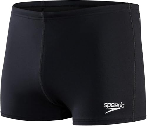 Speedo Hombre Traje de baño aquashort Eco Endurance+ | Resistente al Cloro | Tejido Reciclado | Fitness de natación | Entrenamiento | Vacaciones Black 36