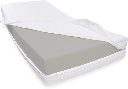 Dibapur® RH5 Kaltschaummatratze (RG40) FEST bis ca. 180 Kg Doppeltuchbezug Gesamthöhe ca. 25 cm (90 x 200 cm)