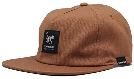 Surf Monkey Cappellino 5 Pannelli Uomo/Donna - 100% Cotone Biologico - Taglia unica