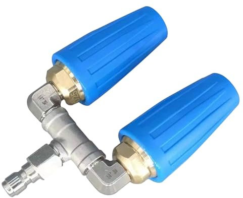 Turbo munstycke högtryckstvätt spets roterande dubbla spetsar turbo munstycke 1/4 tum 4000 Psi 4-6 gpm högtryckstvätt munstycken ersättning rostfritt stål högtryckstvätt tillbehör