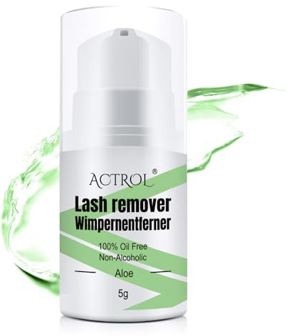 ACTROL Lashes Glue Remover 5g Paste Portable Low Irritation Paste for Sensitive Skin Individual Eyelash Glue Cleaner Aloe