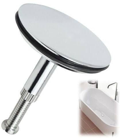 Tappo per Vasca da Bagno, Tappo per Lavabo Tappo di Scarico da 43mm Tappo di Scarico per Vasca da Bagno Tappo per Vasca da Bagno Ottone Universale Set di Scarico Regolabile per Scarichi Standard