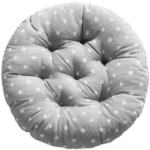 Kisangel Cojín de Suelo Grueso Redondo para Oficina y Asientos de Coche para Leer y Cojín de Tatami Suave y Práctico para Interior y Exterior