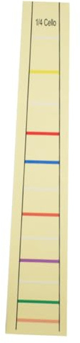 BESTonZON Cello Fingerboard Aufkleber Gelbe Fret Position Marker Praktische Selbstklebende Griffbrett Etiketten für Anfänger Einfach zu Entfernen Langlebig und Lernfördernd