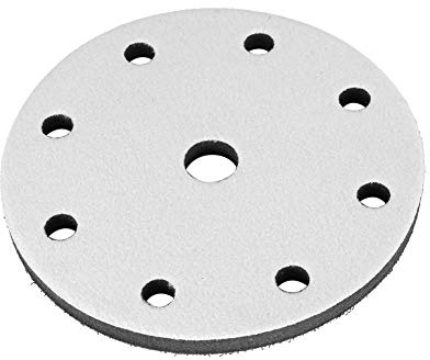TARSHYRY Sponge Sanding Pads, Orbital Sander Foam Pad 150mm 6 Inch Soft Density Interface Sponge Cushion Sanding for Polishing Machine and Grinding Machine (6 inches 9 holes)