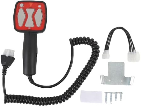 Controlador de quitanieves 9400 6 pines Control preciso Controlador de mano Reemplazo para arados de hoja recta Fisher Construcción ABS duradera Equipo profesional de remoción de
