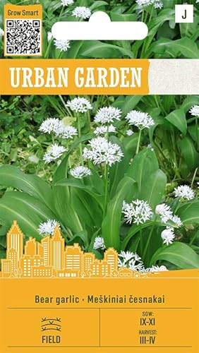 Organic Way | Aglio orsino Sementi di erbe | Pianta perenne sapore d’aglio | Per ombra e suoli umidi | Foglie fresche o essiccate | Semi di erbe | 1 bustina