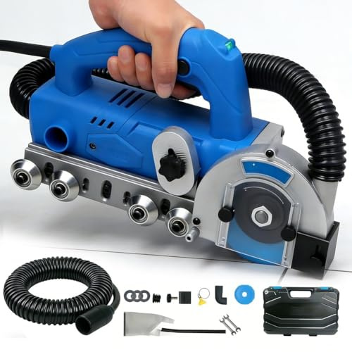 Elektrisches Fugenentfernungsgerät, 1200 W 9000 U/min Professionelle Fliesen-Fugenentfernungsmaschine, 220 V DIY-Fugen- und Reinigungswerkzeug zum Entfernen von altem Zement zwischen