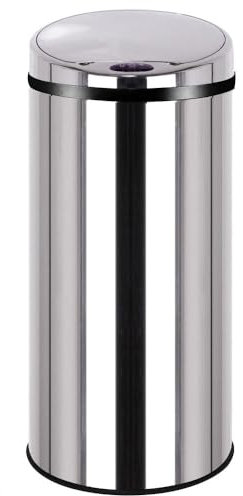 KITCHEN MOVE Artic Pattumiera automatica da cucina, 42 l, in acciaio inox, con secchio