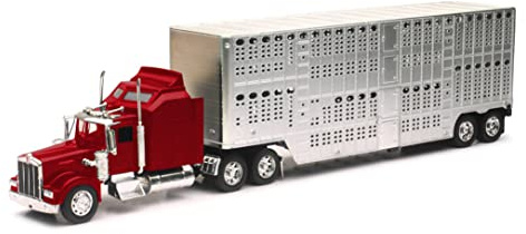 NewRay 10783 1979 Kenworth W900 modell boskap släpvagn