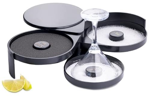 bar@drinkstuff Glass Rimmer for Adding Salt to Margarita Glasses