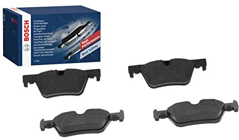 Bosch BP1475 - Brake Pads Car Rear Axle - Bosch Quality - Reduced Noise and Dust - ECE-R90 Certified - Copper-Free - 1 Set of 4 Pads