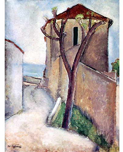 Wee Blue Coo Amedeo Modigliani Tree House Old Master Art Painting Canvas Print