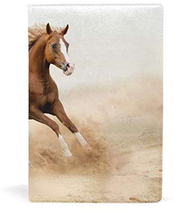 Fantasio Lehrbuch-Hüllen für Baby-Pferd und Mama, passend für kleinere, dünnere Hardcover-Lehrbücher bis 21,6 x 14,5 cm