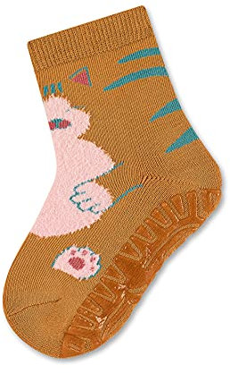 Sterntaler Baby-Mädchen FLI AIR Katze Hausschuh-Socken, Hellbraun, 18