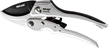 Bikain Sécateur à 1 Main - Modèle 34R - Coupe Bypass pour Un Travail de Précision - Système de Dérivation à Cliquet pour Augmenter la Puissance - Structure Aluminium et Lame Acier revêtement Téflon