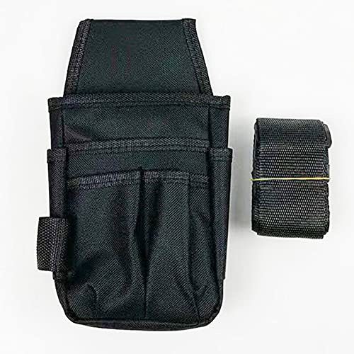 Maizoon UH09 Tragbarer, multifunktionaler, wasserdichter Bohrschlüssel, Hammer, Schraubendreher, Sammlertasche, Werkzeugtasche mit verstellbarem Gürtel für Elektriker/Techniker/Heimwerker, Schwarz