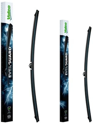 VALEO EVERGUARD - Premium Silikon Flachbalkenwischblatt Set VSF53 + VSF45 - Längen: 530mm + 450mm - Vorne (2erPack)