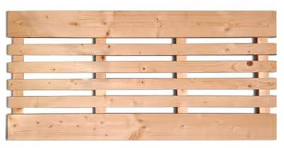 KARIBU Sauna Bodenrost | Massivem Fichteholz Natur | 100 x 46 cm | Hochwertiger Sauna Zubehör