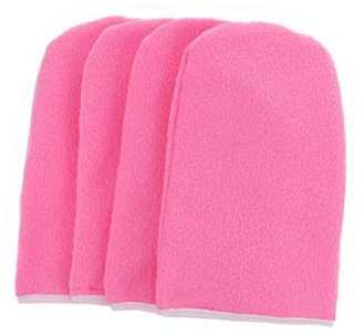 Guanti Paraffina in Cotone Rosa 2 Paia per Trattamento Mani | Isolamento Termico, Assorbimento Dell’umidità, Formato da Donna, Copertura per Uso Spa