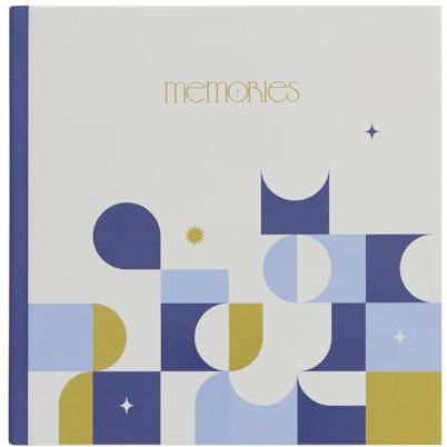 Kokonote: Album fotografico Autoadesivo Akalia | Album foto 16x16cm con 22 pagine, copertina rigida e spazio note, Album Autoadesivo per foto piccole | Akalia Collection