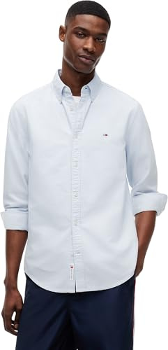 Tommy Jeans Tjm Reg Oxford Shirt Ext Dm0Dm21298, Camicia a Maniche Lunghe, Uomo, Blu (Sweet Blue), S