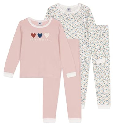 Petit Bateau Mädchen umstandspyjama Damen (2er Pack)