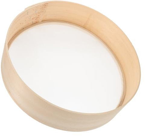 Amosfun Mehlsieb Aus Holz Für Backen Feinmaschiges Mehlsieb Mit Netzausführung Leicht Zu Reinigen Und Tragbar Für Mehl Und Puderzucker