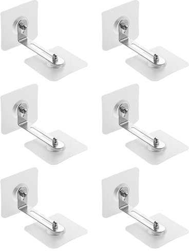 6 Stück Möbel Wandanke, Kippschutz Möbel Wandanker, Abnehmbar Möbelanker für sichere Befestigung von Schränken