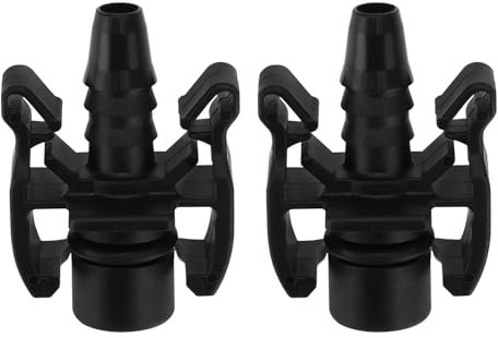 SG Store 2pcs Car Water Tank Water Hose Straight Connect Connector Compatible with Peugeot Compatible with Citroen Expansion Car Accessories Black