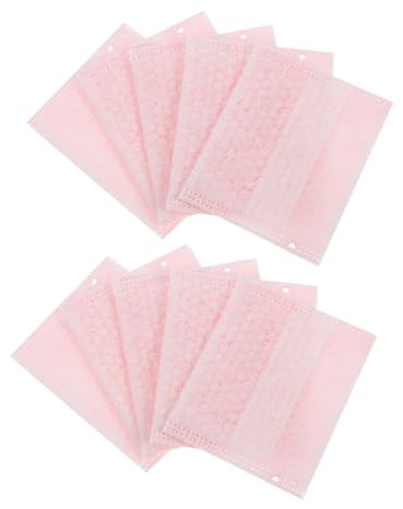 FRCOLOR 10pcs Makeup Cleansing Pads Facial Wipes Makeup Remover Soft Comfortable Exfoliating Pads for Women Travel Portable