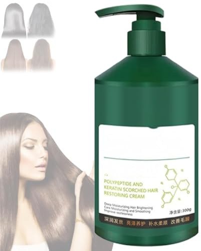 Crema riparatrice per permanente alla cheratina peptidica, crema curativa alla cheratina peptidica, balsamo morbido e monouso per donna, controllo del sebo e anti-crespo