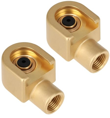 Create idea Lot de 2 connecteurs à crochet pour pistolet à graisse BSP femelle compatible avec tuyaux de pistolet à graisse standard pour 15/16 mm AF